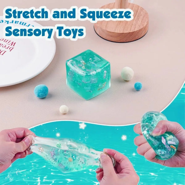 Ultra-Soft Ocean Squishy Cube